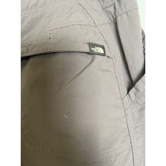 North Face Zip Off Pants Short Court Cargo Women Size 10 Gray Pants - Picture 6 of 11